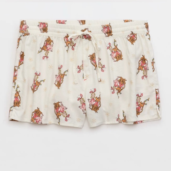 Aerie NWT Cindy Lou Off Duty Flannel Boxer - Picture 5 of 7